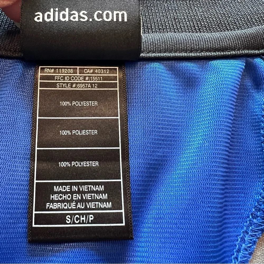 Adidas NBA Golden State Warriors Gray Static Blue Black Zip-Up Men's Jacket Sz S